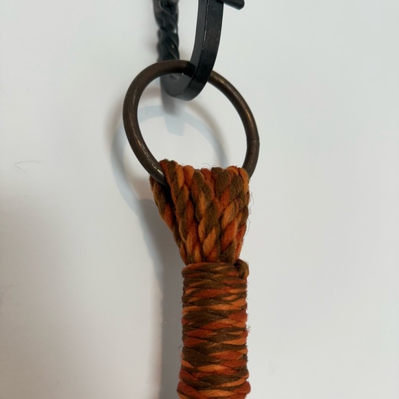 Vintage Orange Beaded Macrame Plant Hanger 🪴 - Picture 3 of 4